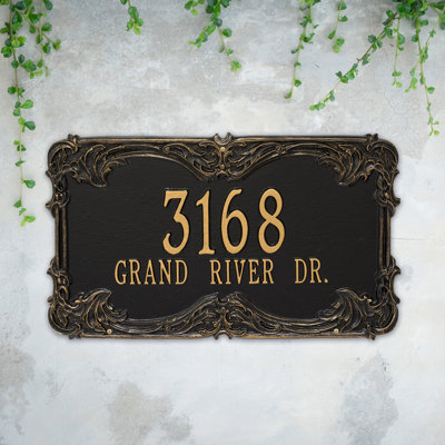 Signature Series 2-Line Wall Address Plaque