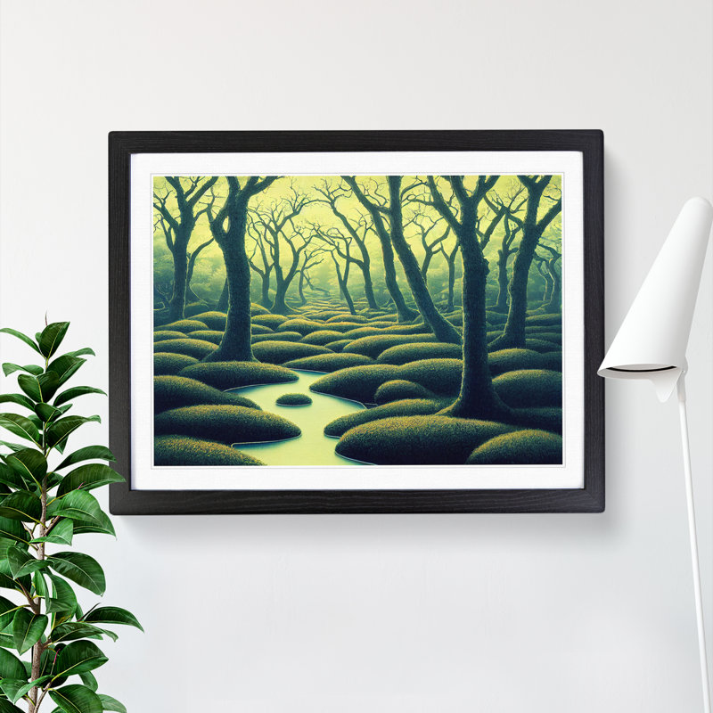 Unbeatable Forest - Framed Print, Black, 34cm H x 46cm W x 2cm D