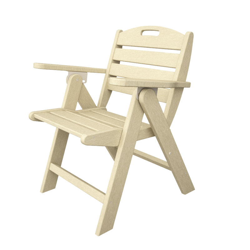 Ensemble repas de patio pour 4 personnes POLYWOOD Nautical avec table carrée, Sable, 37 po