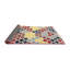 Tapis abstrait rouge / brun / jaune-1864193323