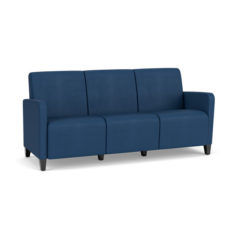 Fauteuil de réception 3 places Ravenna, Patriot Plus Blue Ridge, Bois noir