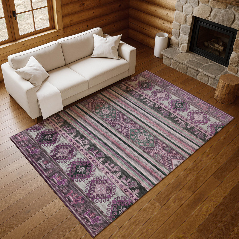 Tapis de qualité supérieure lavable à la machine Brennon AMF1626 Global, Rectangle 10 pi x 14 pi