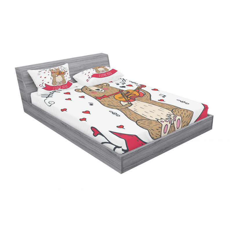 Teddy Microfiber Patterned Fitted Sheet