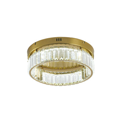 Modern LED Round Crystal Flush Mount 