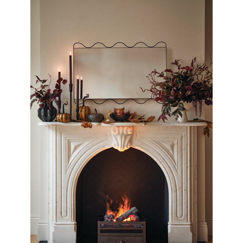 Diaz Metal Tabletop Candlestick, Black, 14" H x 5" W x 5" D