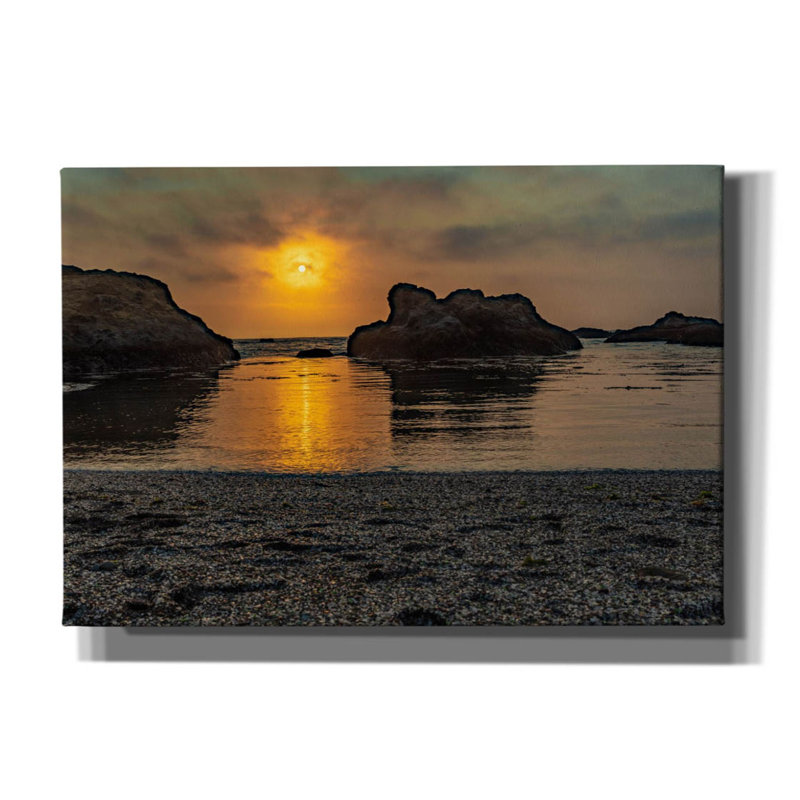 «Cali - Ocean Sunset» par Epic Portfolio, art mural sur toile, H 18 po x l 26 po x P 0,75 po