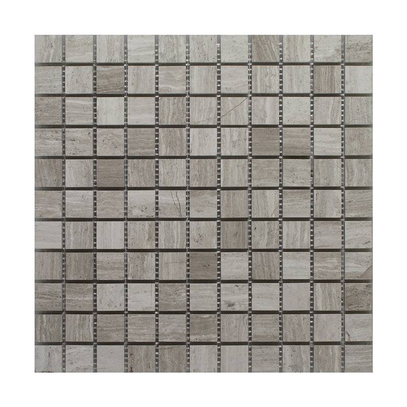 Oyster Glass Grid Mosaic Wall Tile