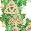 Murale porte-couronne irish celtique
