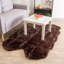 Tapis brun foncé en fausse fourrure Diller-923271871