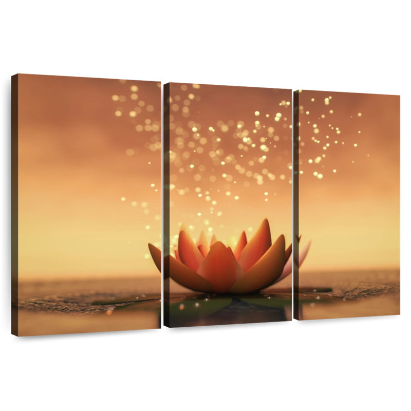 Harnek Magical Water Lily, 48" H x 74" W