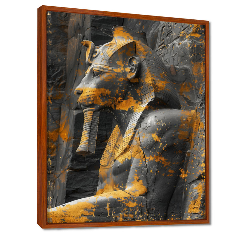  «Yellow Monicolin Sphinx Photo Mythical Creatures - Mythical Creatures, art mural, H 32 po x l 24 po x P 1 po