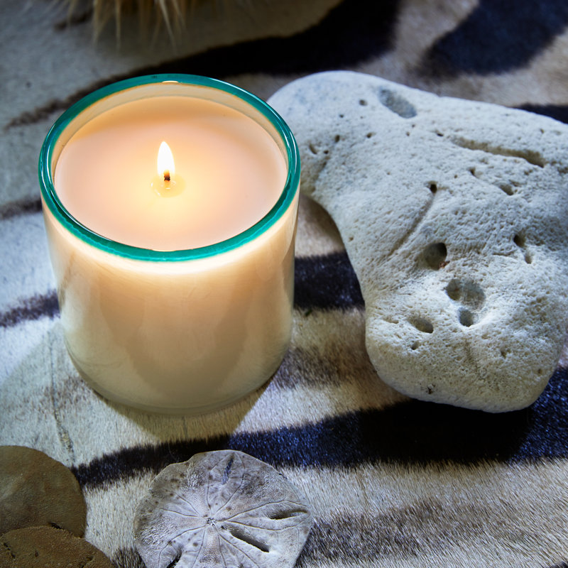 French Lilac Scented Jar Candle, 3" H x 3" W x 3" D