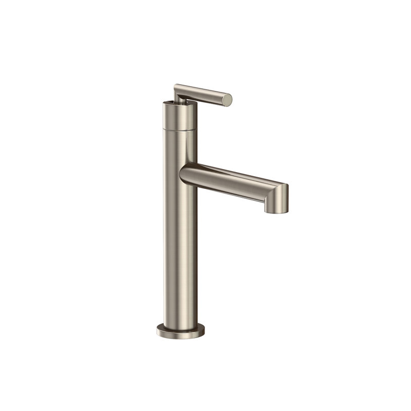 Keaton Single Hole Bathroom Faucet with Drain Assembly, Antique Nickel