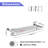 24" Wall Mounted Towel Rack with Shelf