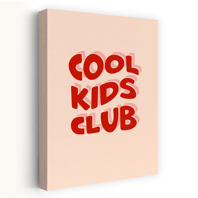 Cool Kids Club Bold Modern Playful Architecture Wall Art Print by Dominique Vari - Wrapped Canvas Print