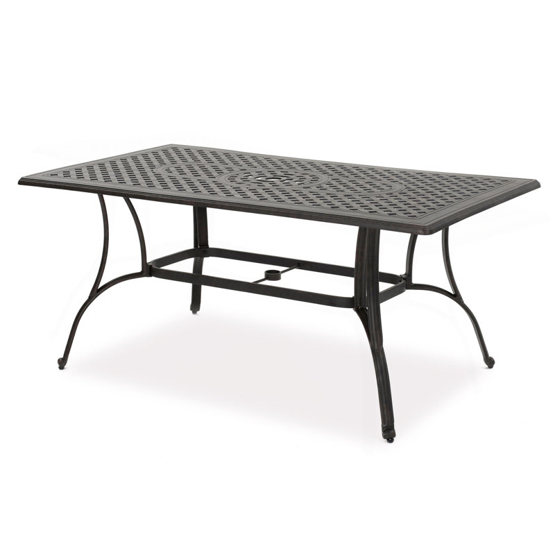 Outdoor Cast Aluminum Rectangular Dining Table