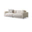 Canapé modulaire en velours blanc-1683568297