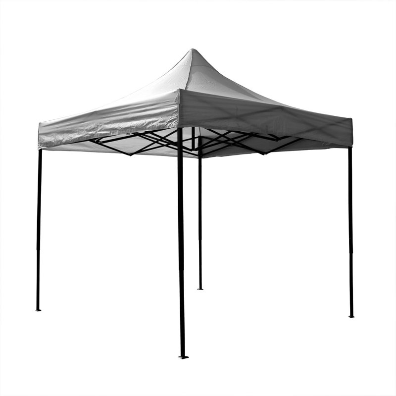 Hooten 0.99m x 0.99m Steel Pop Up Gazebo, Grey