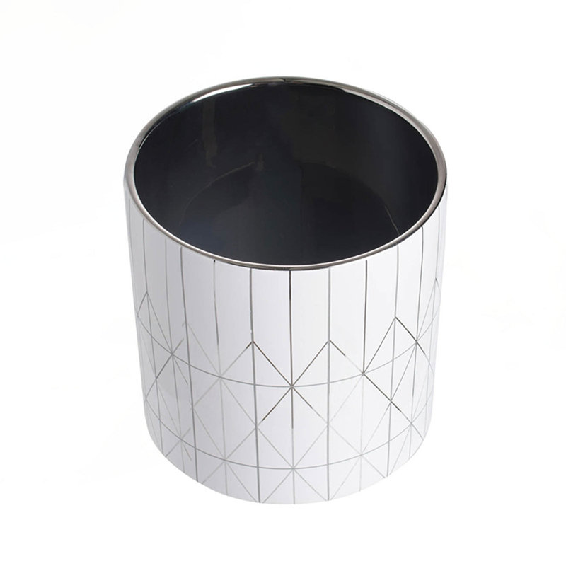 D6.3X6.3" Ceramic Planter, 6.3" H x 6.3" W x 6.3" D