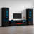 Delaine Entertainment Center for TVs up to 88" with Fireplace Included-1839147381