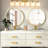 6 Gold Modern Bathroom Wall , 38" With Heat- E26 Socket, Dimmable, Suitable For Mirror Cabinet, Living Room-1912267661-1912267664