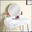 Wood Vanity and Stool Set-580827770