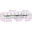  Outdoor Sofa Set 9 pcs Solid Acacia Wood Sectional Modular Furniture