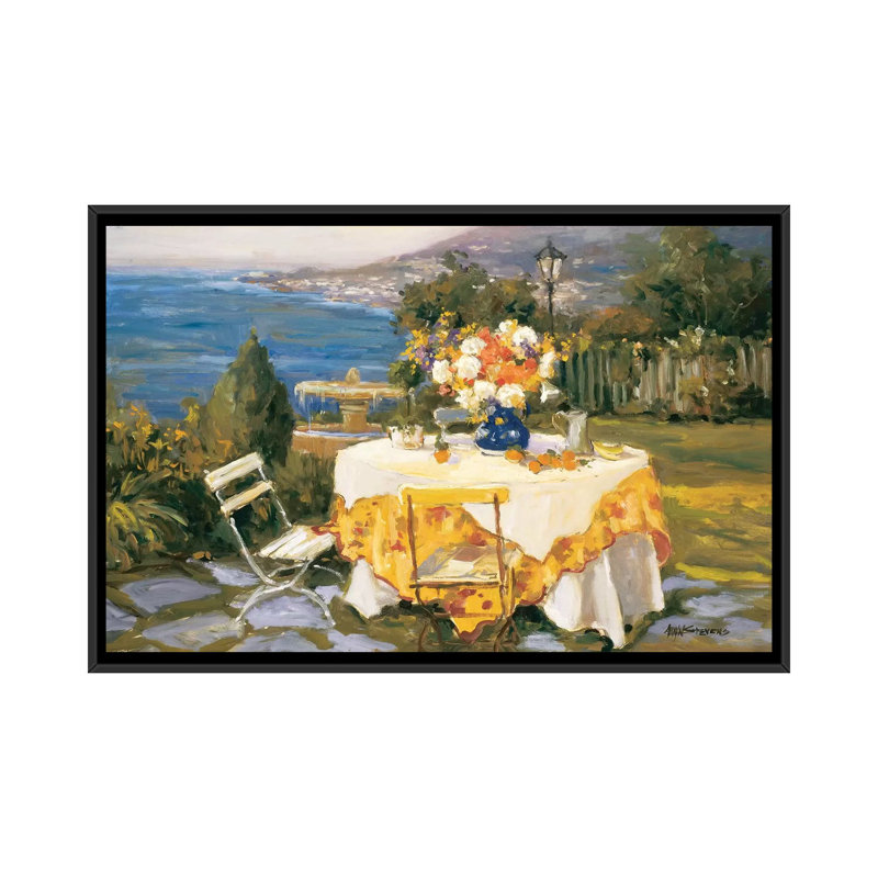 «Morning Light», reproduction sur toile, H 18 po x l 26 po x P 1,5 po, Toile avec cadre noir, Pas de tapis
