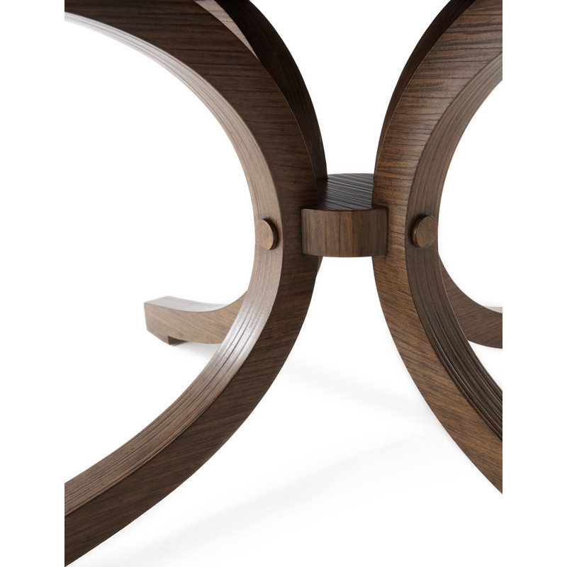 NoDa Extendable Mahogany Round Dining Table