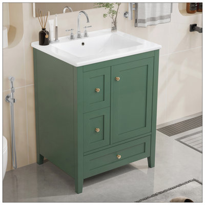 Meuble-lavabo de 24 po avec rangement