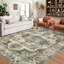 Tapis oriental lavable à la machine avec envers en caoutchouc durable pour le tapis de salon-536992494