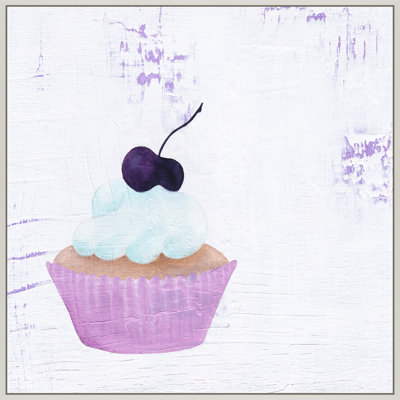 Cherry Cupcake Print by Katy Montica