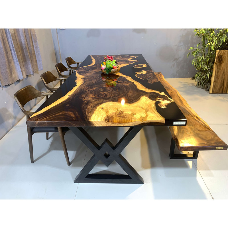 Santorini Solid Wood Dining Table