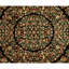 Tapis noir noué à la main de haute qualité