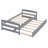 Twin Size Platform Bed with Twin Size Trundle-397280365