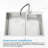 Modern Stainless Steel Sink 33"X19" - Double Bowl, Overmount, With Construction Overmount Enhanced Functionality And Durability