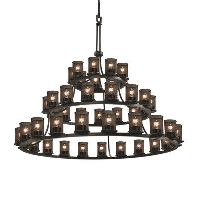 Lustre en roue de chariot Lohner