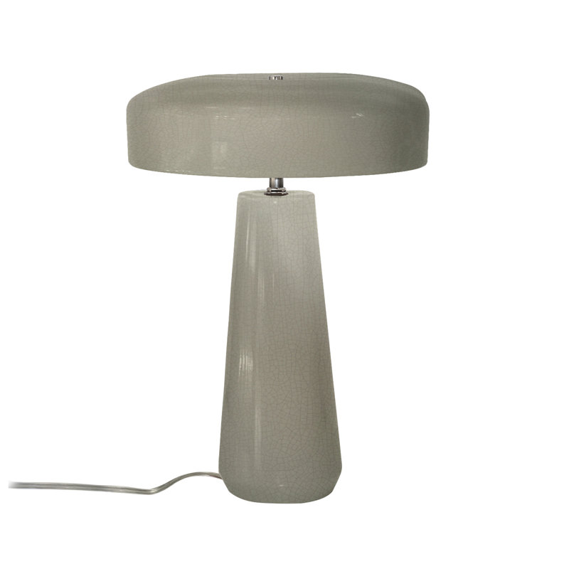 Lampe de table en céramique Percy, Craquelure vert céladon