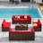 Mecayla 10 Person Wicker Outdoor Modular Sectional Seating Group With Cushions-322533292-331295557