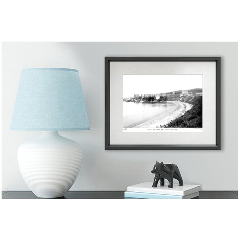 Port St Mary, The Harbour 1895 by Francis Frith - Single Picture Frame Print, 45cm H x 60cm W x 2.3cm D