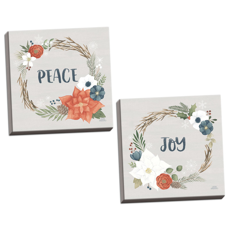 « vacances jardin i & ii », ensemble de 2 reproductions d’art aquarelle, Toile tendue, H 12 po x l 12 po x P 0,75 po