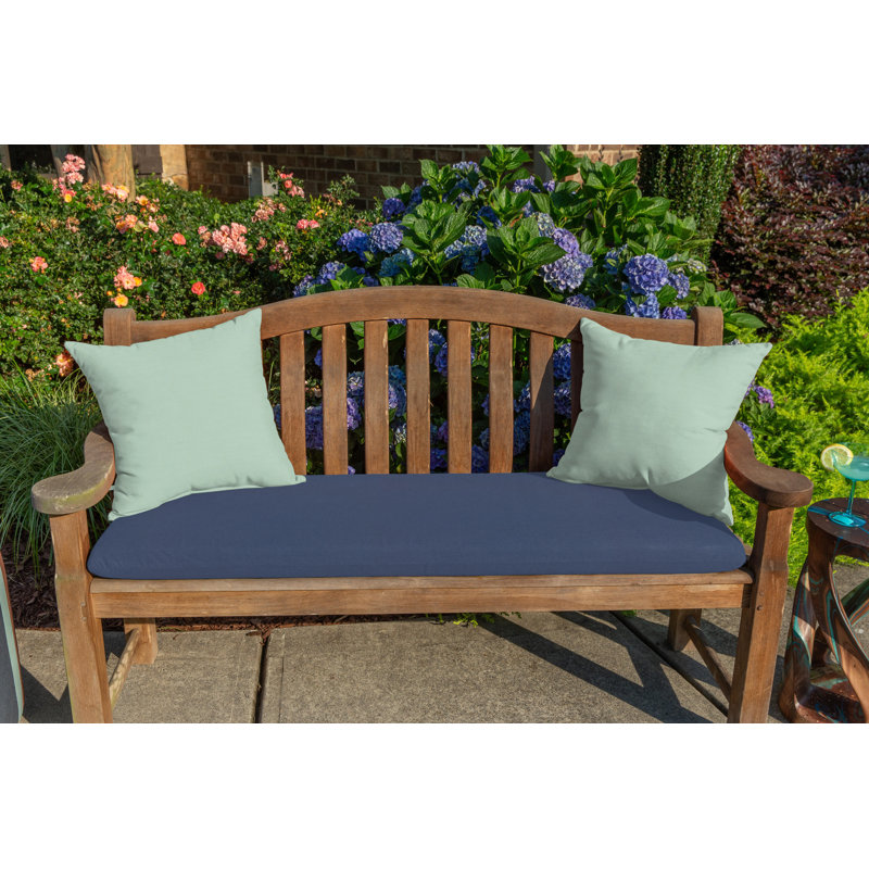 Casual Cushion Sunbrella® Fabric 1-Piece Indoor/Outdoor Square Throw Pillow, 18"H x 18"W, Canvas Spa Sunbrella® Canvas