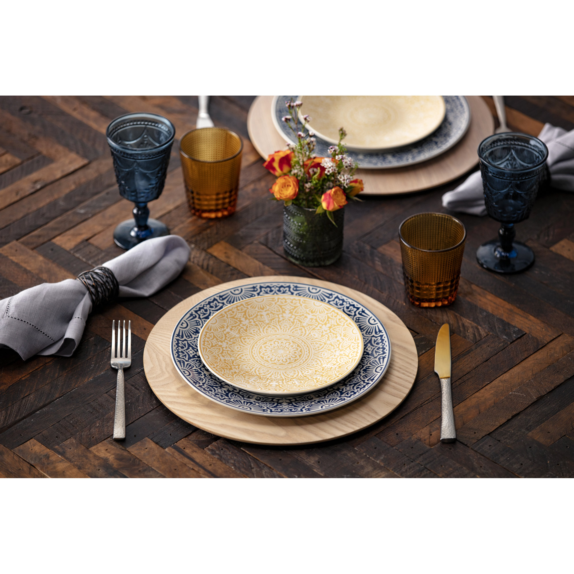 Fortessa Debutante Glass Goblet, Cornflower Blue