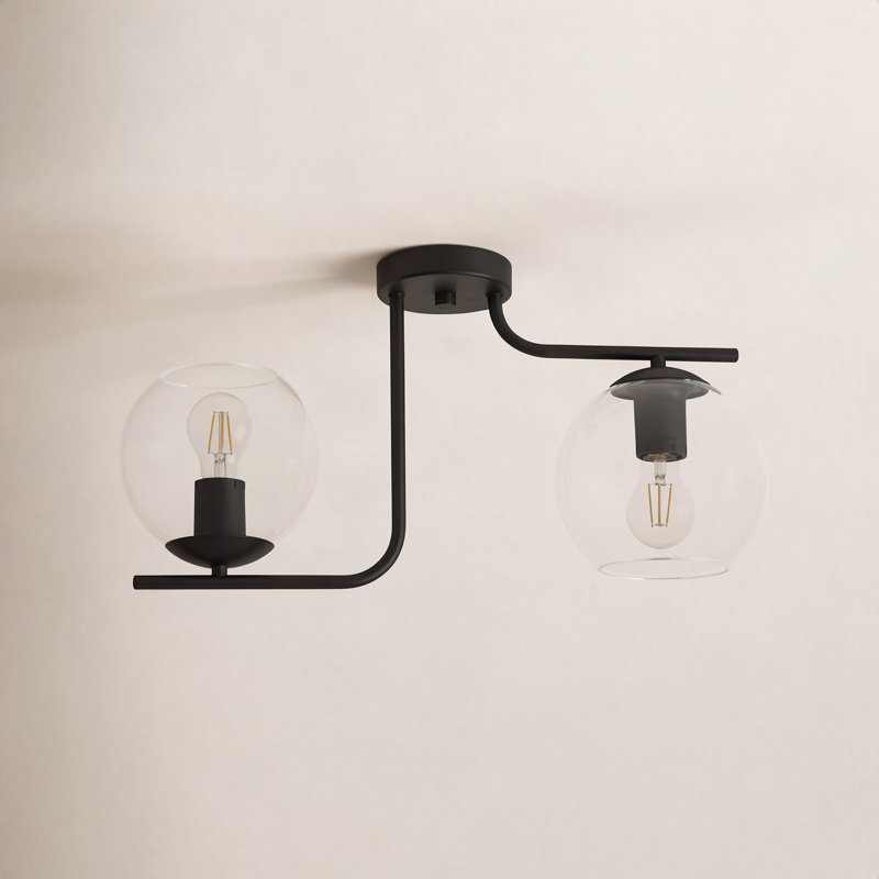 Beecher Glass Semi Flush Mount