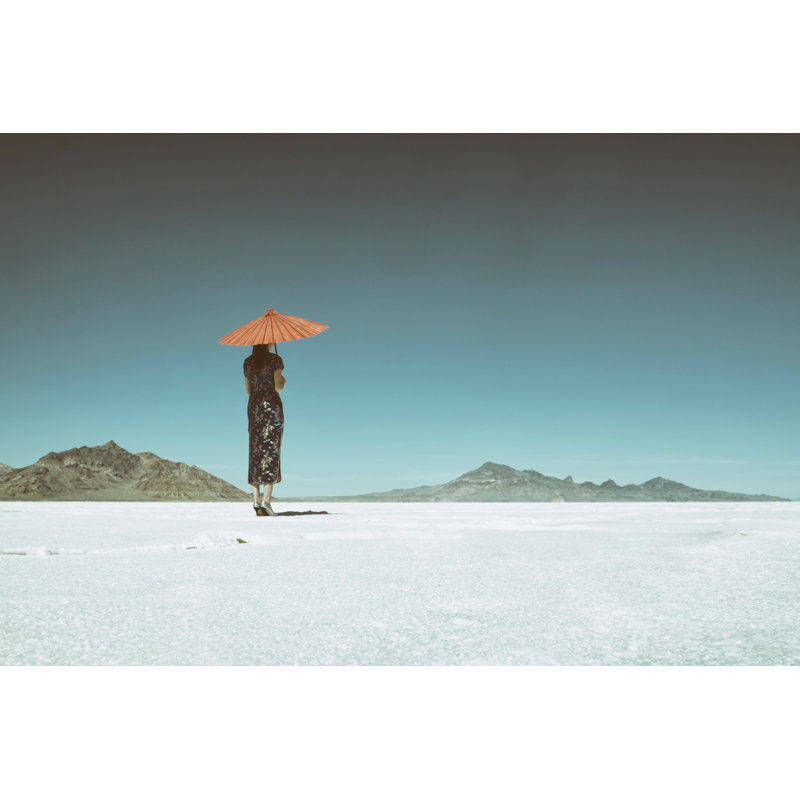 Asian Woman on Salt Flats par Richlegg, H 8 po x l 12 po