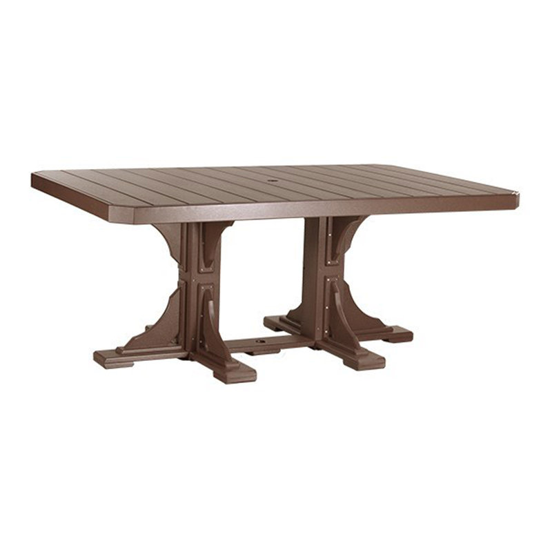 Table rectangulaire Cuesta, Brun châtaigne, 30.25" H x 48" W x 36.25" D, Brun châtaigne