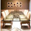Boomerang Glass Dining Table