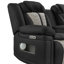 Ensemble de sièges de cinéma inclinables avec accoudoirs, éclairage DEL et audio Bluetooth Apex-326106625-326106638