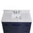 Plateau de meuble-lavabo simple 49 po Frosinone en blanc Statuarietto avec lavabo