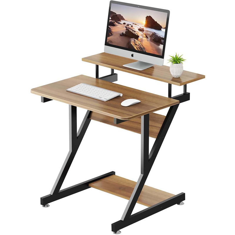 Corner Metal Base Computer Desk